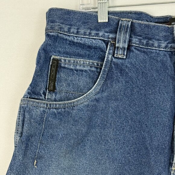 Vintage 90's Fubu Jeans Men's 34x34 Cargo Deep Pocket Relaxed Fit Faded Denim - Picture 11 of 16